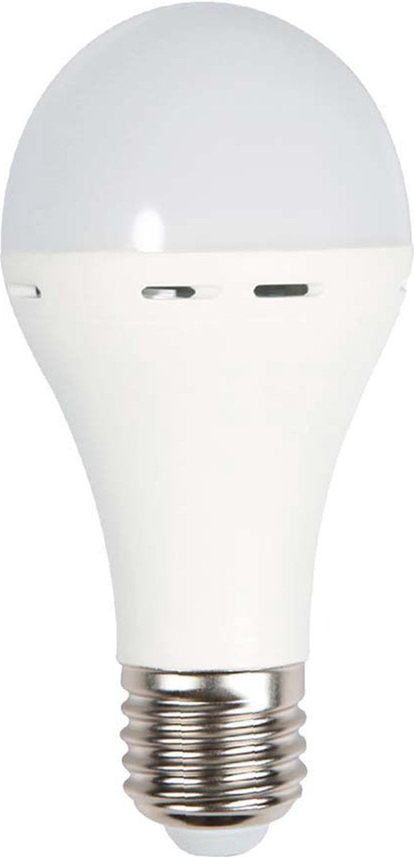 V-tac vt-509 led lamp gls - e27 houder - noodverlichting - ip20 - wit - 9w - 720 lumen - 4000k
