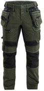 Blåkläder x1900 werkbroek denim stretch herfstgroen zwart maat 50
