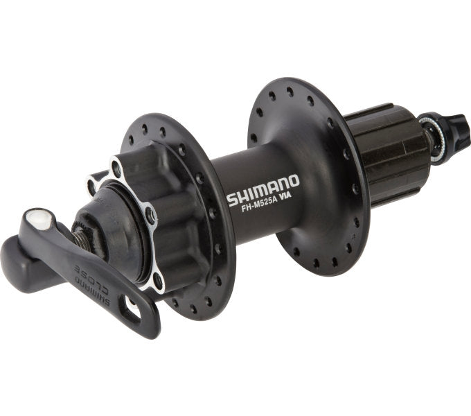 Shimano nach Hub FH-M525 8 9 10 Geschwindigkeit 36 ​​Löcher 6 Schrauben Bremsscheibe Schwarz montieren