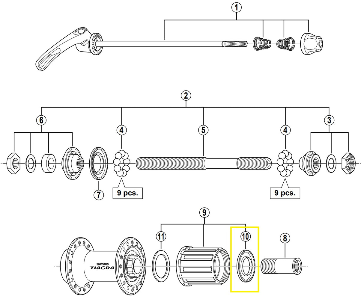 SHIMANO CAPÍA DE TELA A LA RETIRA FH-4500