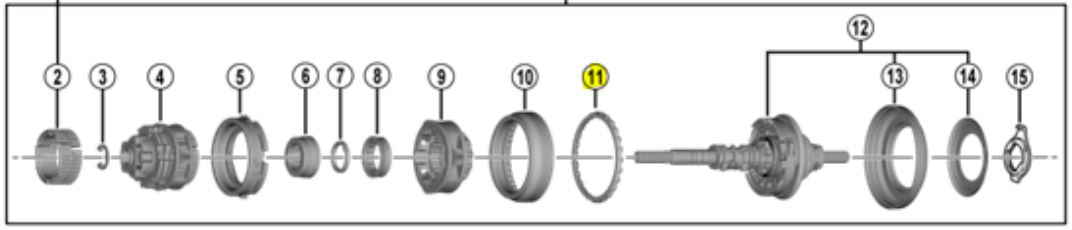 Shimano Nexus 7 BALLET RING Large Y3EV98220