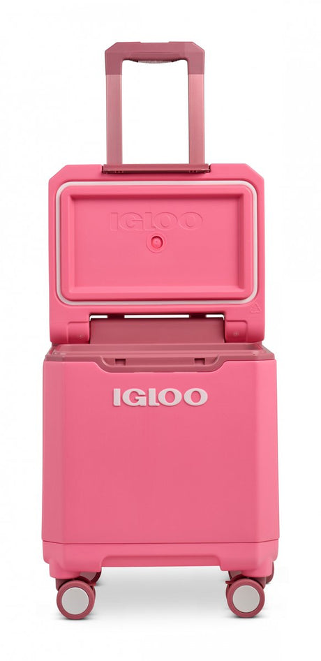 Igloo tag-a-long too spinner koelbox - draaibare wielen - uitschuifbare handgreep - roze