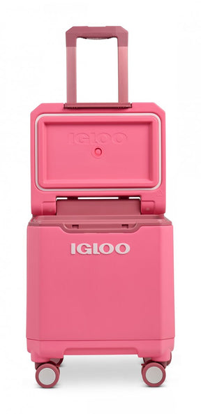 Igloo tag-a-long too spinner koelbox - draaibare wielen - uitschuifbare handgreep - roze