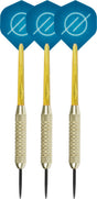 Faver dartpijlenset compleet - reserve shafts - brass coated - blauw - 19 gram