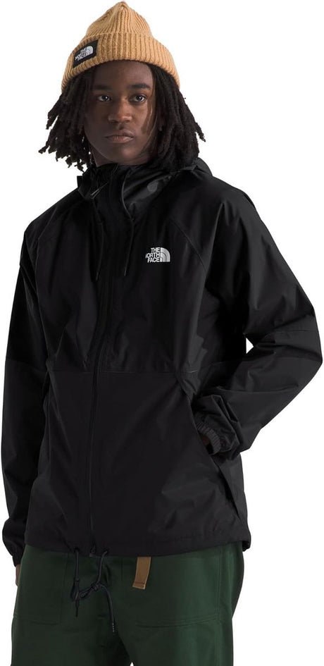 The north face m antora rain hoodie heren outdoorjas - tnf zwart m