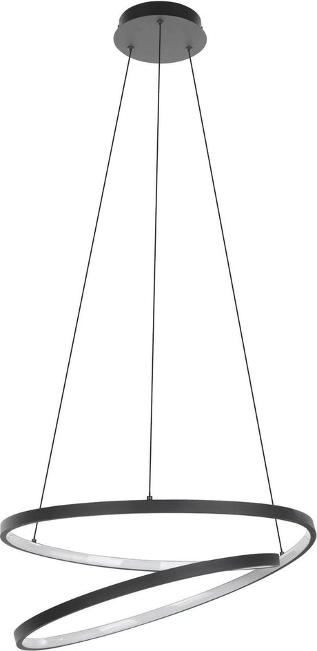 Eglo ruotale hanglamp - led - ø 55 cm - zwart wit