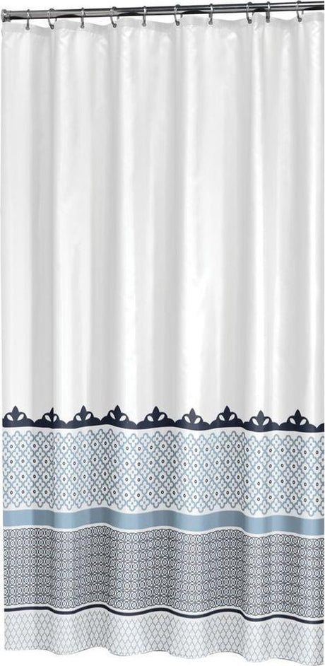 Sealskin marrakech douchegordijn 180x200 cm - polyester - blauw metallic