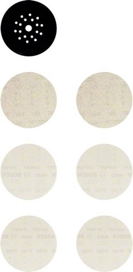 Bosch accessories 2608901667 schuurnet voor wand- en plafondschuurmachine korrelgrootte 80, 120, 180 (ø) 225 mm 1 set(s)
