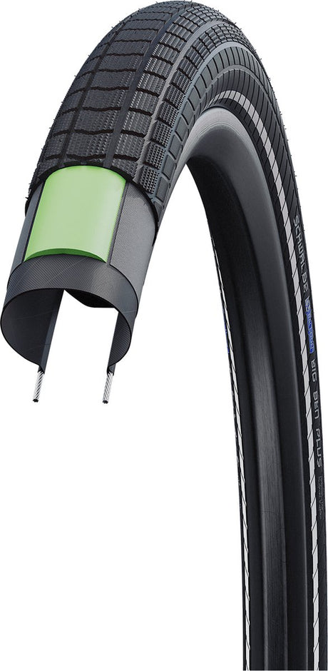 Schwalbe big ben plus - wired - addix - dd - greenguard - 27.5x2.15 - black + reflex