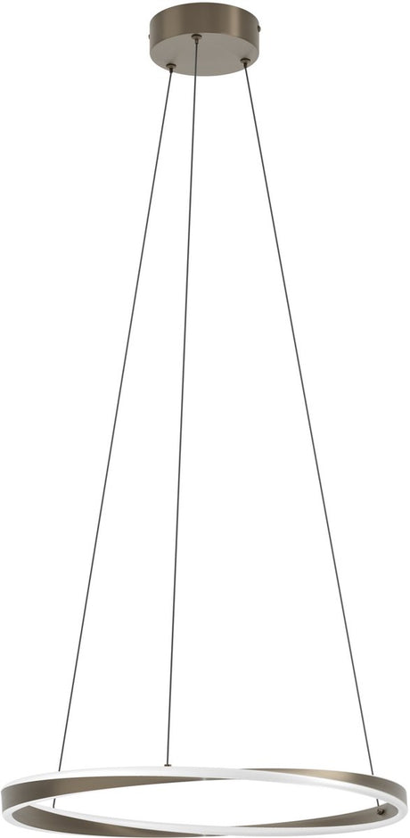 Eglo camerota hanglamp - ø 55 cm - donker brons wit - instelbaar wit licht - dimbaar