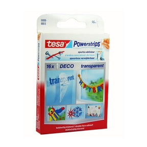 Powerstrips tesa deco transparant 15 x 81 mm