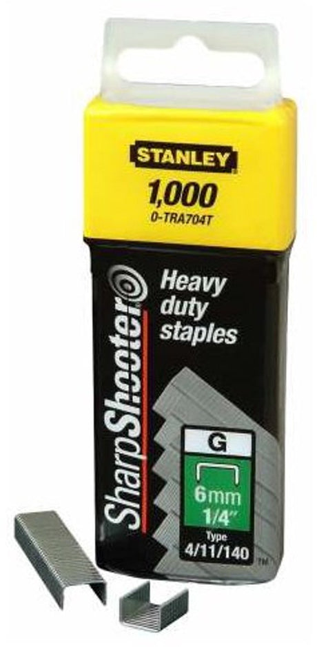 Stanley nieten 6mm type g - 1000 stuks