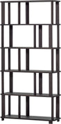 Woood riss boekenkast - eikenhout - mystic brown - 186x90x30