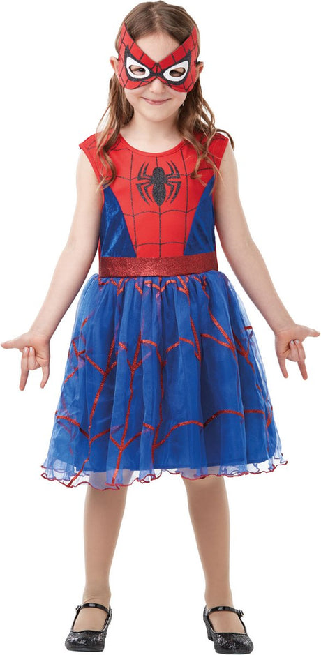 Rubies - spider girl deluxe kostuum (5-6 jaar) 116