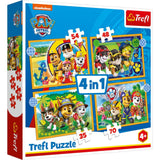 TREFL PAW PATROL 4IN1 PUZZLE 35-70 stycken