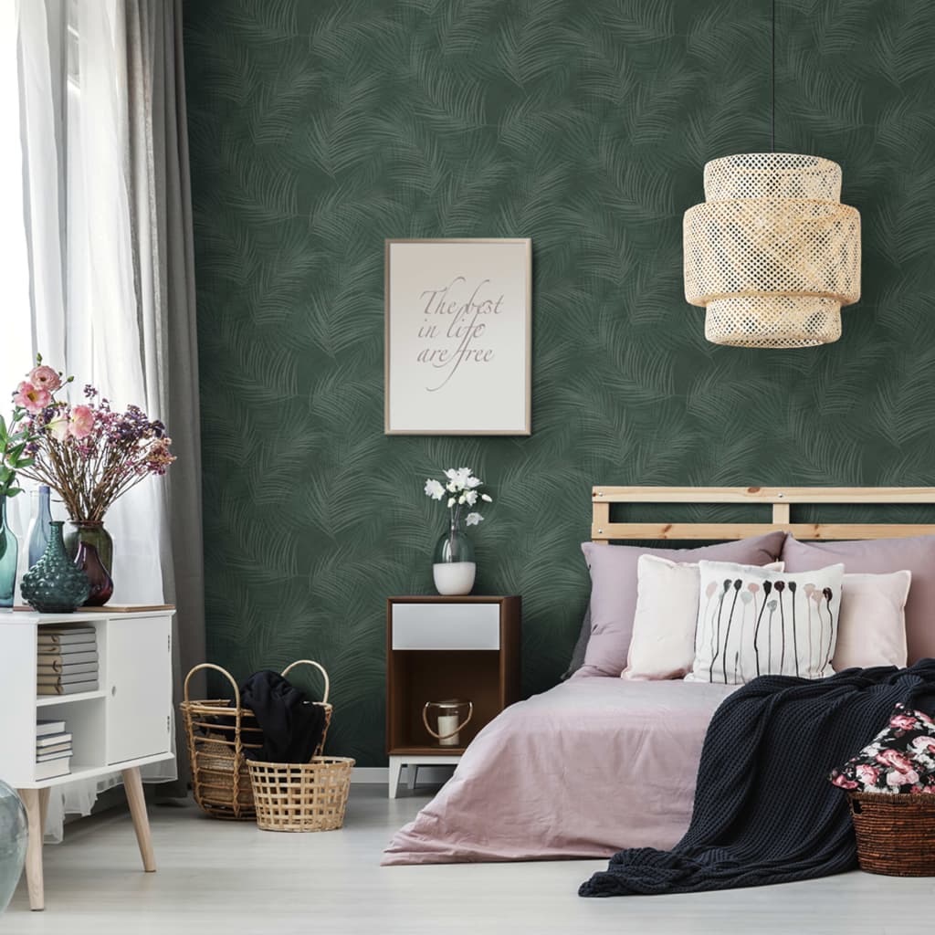 DUTCH WALLCOVERINGS DUTCH WALLCOVERINGS Behang Palm groen