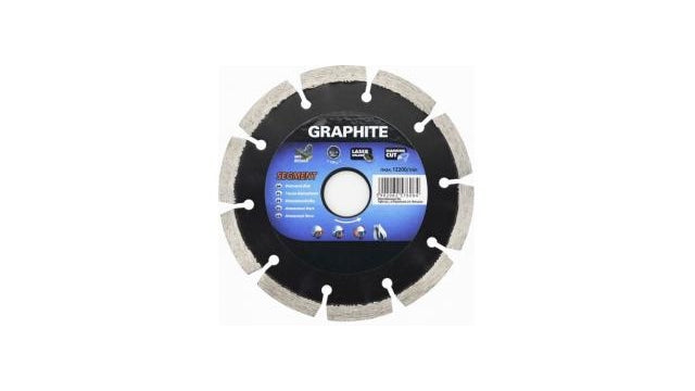 Graphite graphite diamantschijf 230x22x8,0x2,5mm segment gelaserd mpa en13236