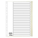 Tabbladen viking karton a4 100g beige 20stuks 11 gaten