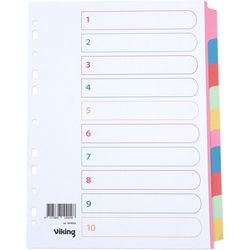 Tabbladen viking gekleurde tabs a4