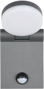 Trio adour - wandlamp - antraciet - incl. 1x smd 7,5w - aanspasbaare lichtkleur - bewegingssensor - buitenverlichting - ip44