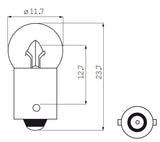 Bosma lamp 6v 0.05 baj. fiets achter