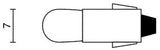 Bosma svetilka 6V 1,2W BA7S
