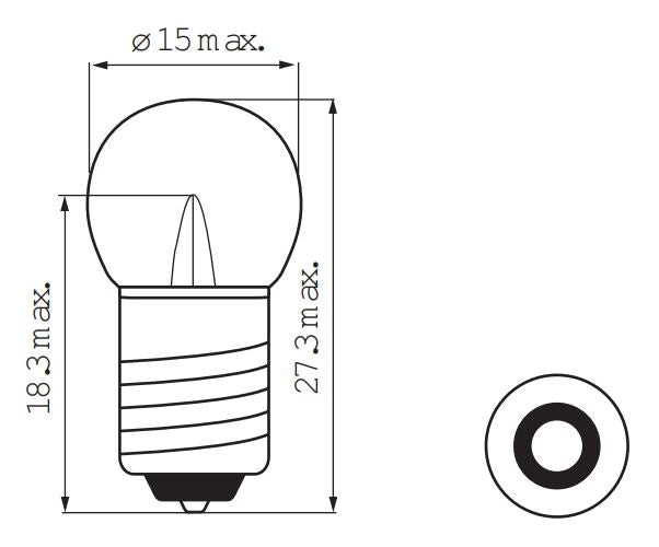 Bosma svetilka 6V-3W E10