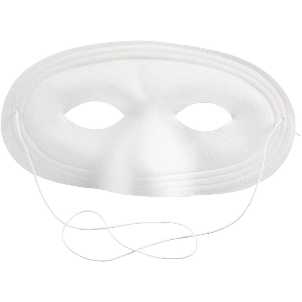 Creativ company http: www.cchobby.nl masker-10-cm-17-5-cm-wit-1-stuk