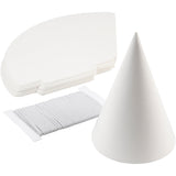 Creotime http: www.cchobby.nl kegel-h-23-cm-d-16-5-cm-230-gr-wit-50-stuk-1-doos