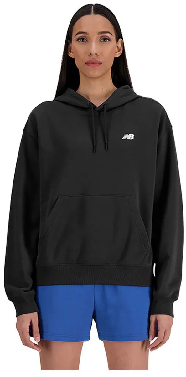 New balance sport essentials fleece hoodie dames trui - black s