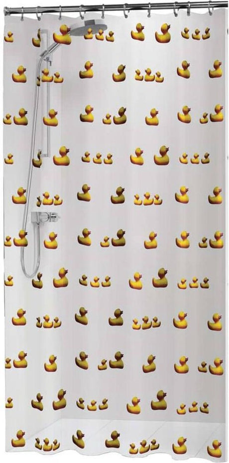 Sealskin duckling douchegordijn 180x200 cm - peva - geel