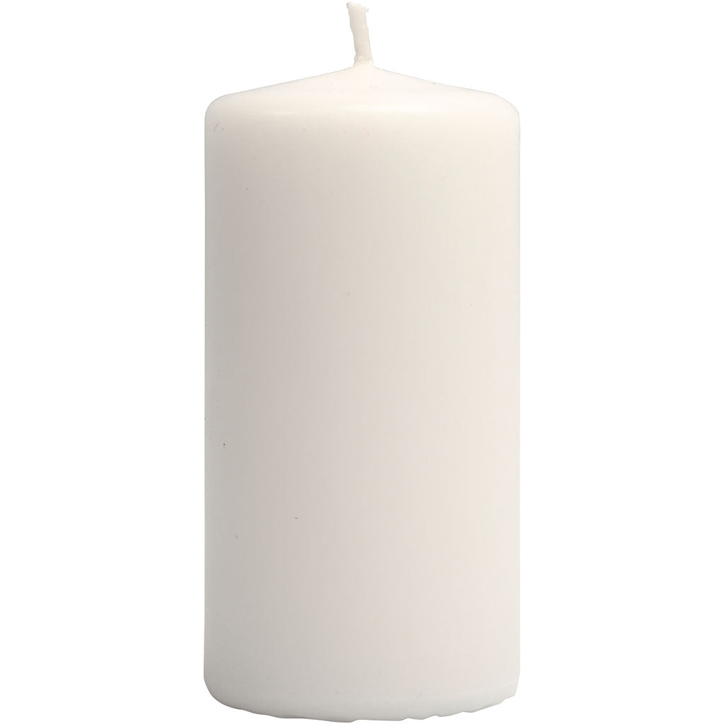 Creativ company http: www.cchobby.nl kaarsen-h-100-mm-d-50-mm-wit-6-stuk-1-doos