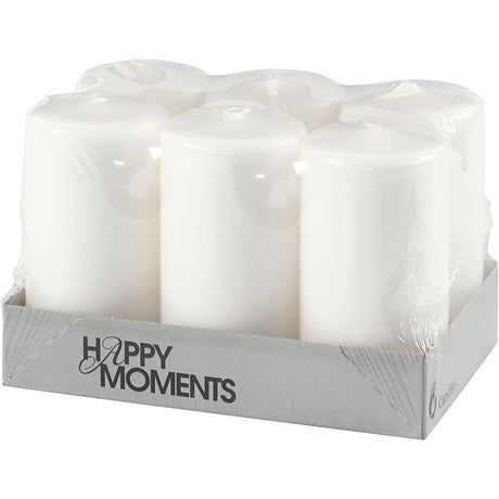 Creativ company https: www.cchobby.nl kaarsen-h-100-mm-d-50-mm-wit-6-stuk-1-doos