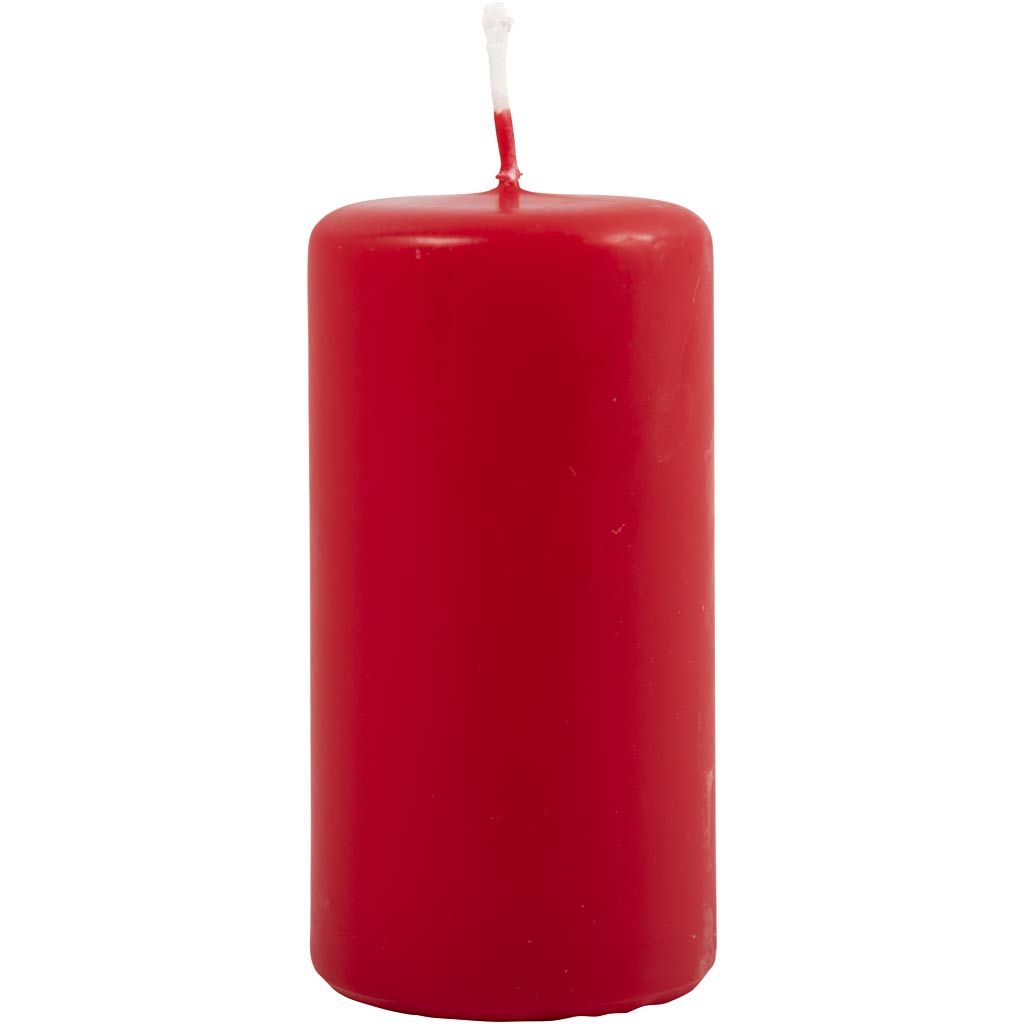 Creativ company kaars h:10 cm rood 6 stuks