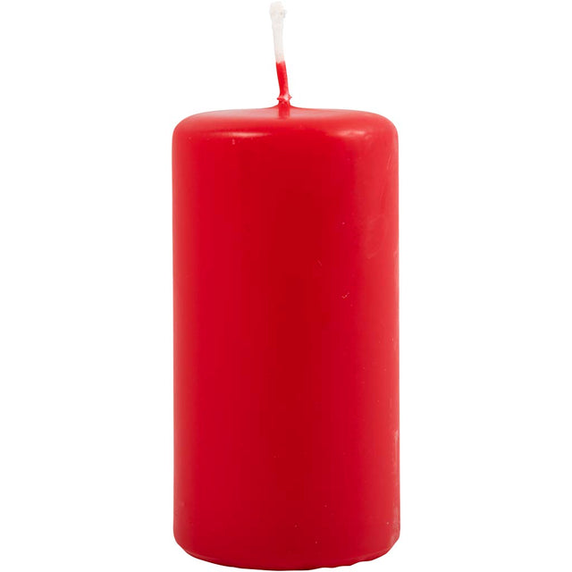 Creativ company kaars h:10 cm rood 6 stuks