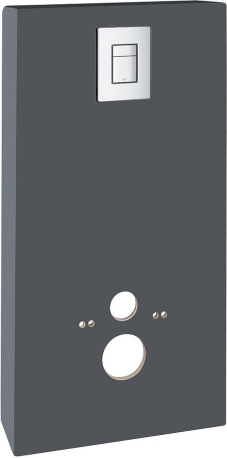 Grohe quickfix solido monobloc bedieningspaneel - incl. skate cosmopolitan drukknop - slate grey - 39377xi0