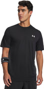Under armour ua tech play short sleeve-blk heren sportshirt - zwart - wit - wit xxl