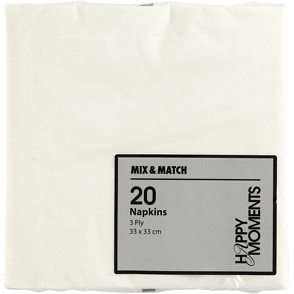 Http: www.cchobby.nl servetten-afm-33x33-cm-wit-20-stuk-1-doos