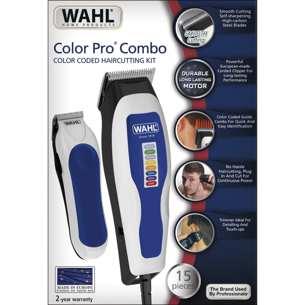 WAHL TONTEUSE AND TRIMMER COLOR COMBO 15 PIGAL 1395,0465