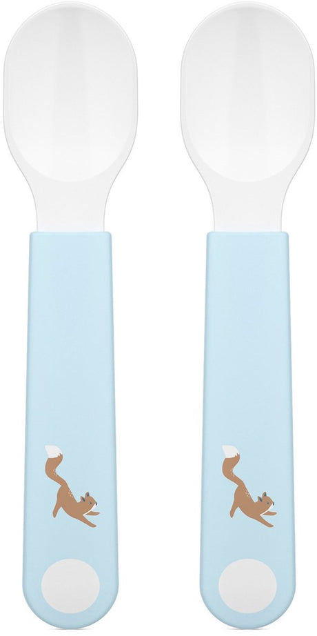 Mepal mio oefenlepel little dutch - set van 2 - goede grip - kinderservies - forest friends