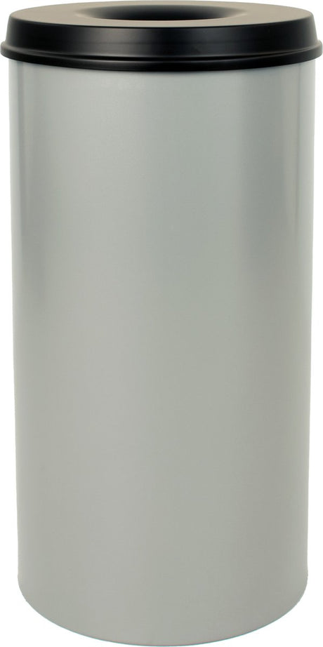 V-part - vlamdovende papierbak 50 ltr - steel - aluminiumgrijs, zwart