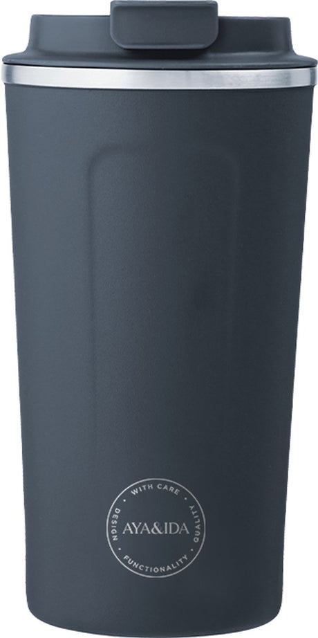 Aya ida aya ida - cup2go - koffiebeker - coffee to go - reisbeker - meenemen - 500ml - navy nieuw!
