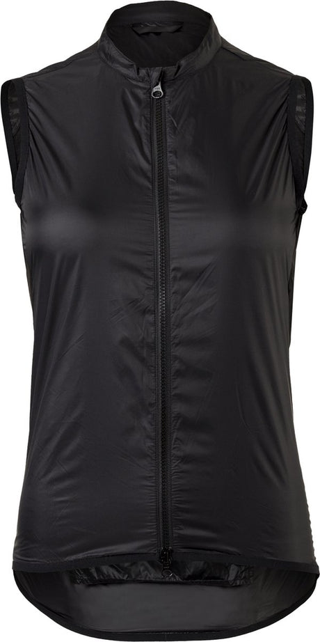 Agu essential wind body dames - fietsshirt zonder mouwen - winddicht - waterafstotend - ademende mesh rug - reflecterend - zwart - xxl