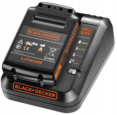 Black+decker batterij 18v 2,0ah + lader 12a