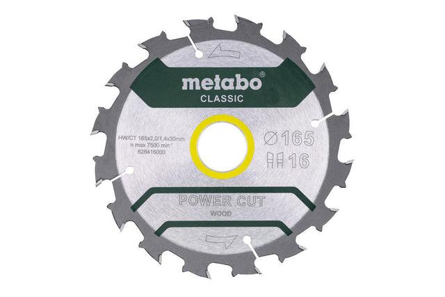 Metabo rondzaag hw ct 165x30x16z power cut hout klassieker