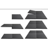 Pvc vloertegel 50x50x1 per stuk - zwart