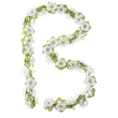 Basil Roses Garland - bloemenstreng - wit