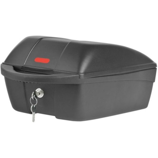 Topkoffer Polisport Luxe met quick release bagagedragerbevestiging - zwart