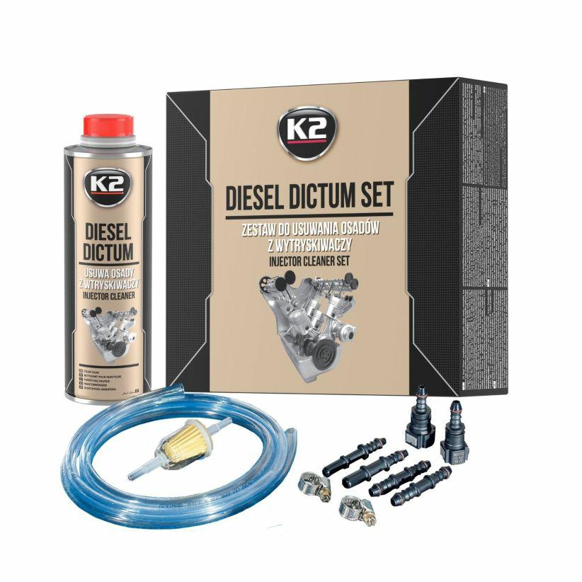 K2 een kit voor schone injectoren + dieseldictum 500ml diesel dictum set