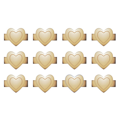We r makers • charm staples heart gold 12pcs
